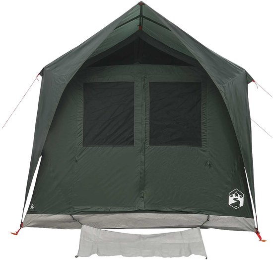 vidaXL - Tunneltent - met - dak - Legergroen - 8-persoons - Polyester - en - Staal van Vidaxl — afbeelding 3