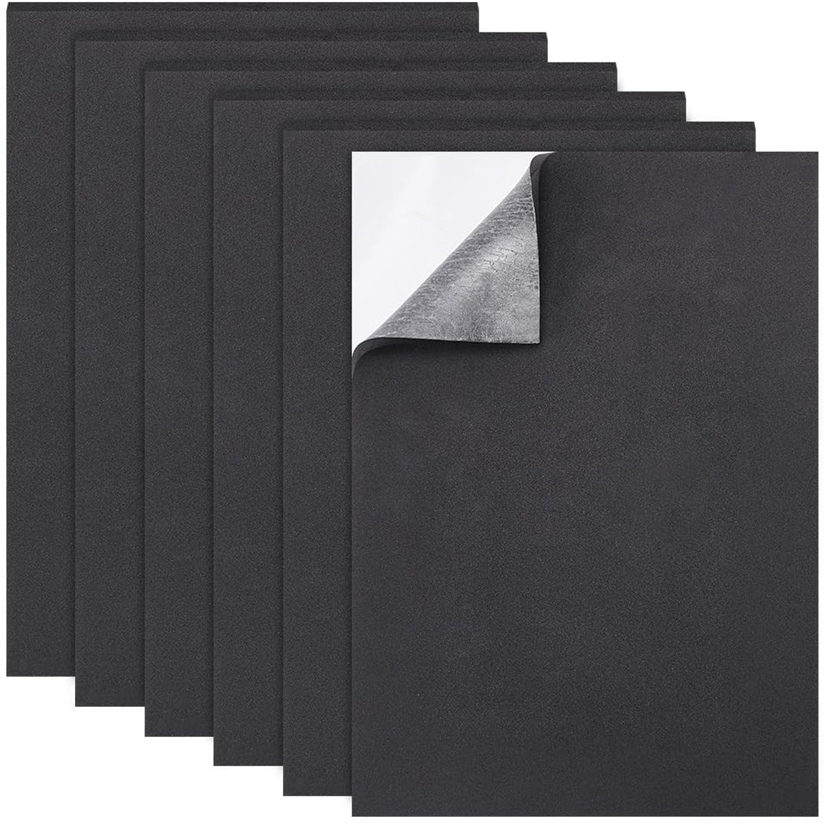 Dailygoods- Schuimplaat 5 mm dik - Zwart - Zelfklevend - Antislip