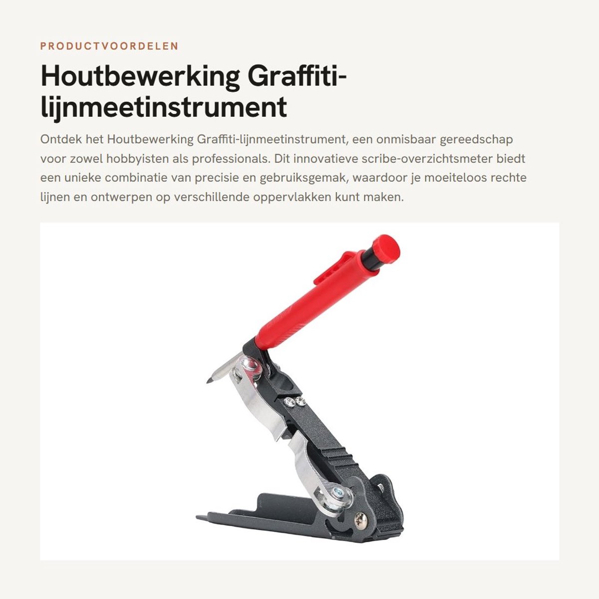 Dailygoods- Lijnmeetinstrument Hoogwaardige Multifunctionele Coil Tool - Houtbewerking - Graffiti - Aluminiumlegering - Professionele Kwaliteit - Betrouwbaar. - Meetlat