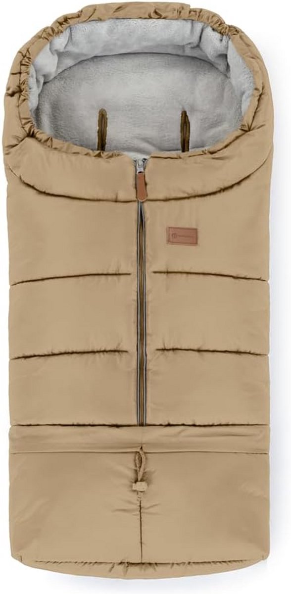 Kinderwagen Slaapzak - Voetenzak Winter - Baby Warm Houden - 3-in-1 Verstelbaar - 110 cm Lang - Zoete Toffee