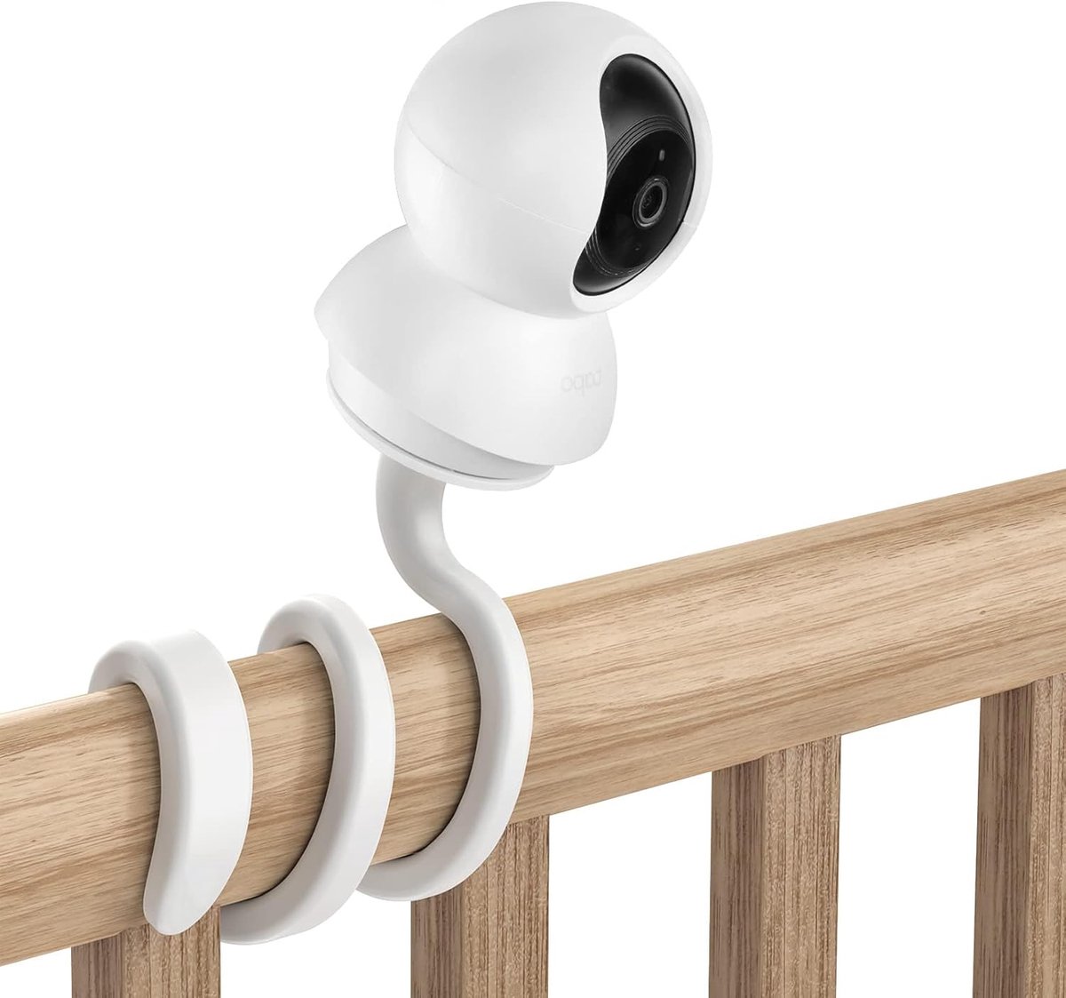 Babymonitor Houder - Camera Flexibel - Babykamer Zicht - Zonder Boren - 20 cm Pakket - Wit