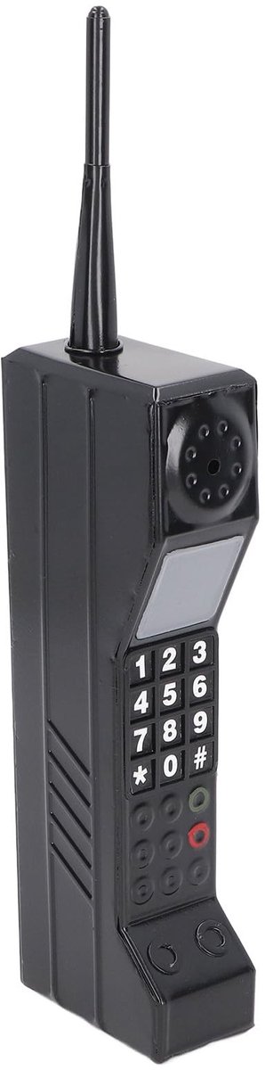 Dailygoods- Mobiele Telefoon Retro - Decoratief Vintage Model - Baksteen Stijl - Duurzaam IJzermateriaal - Perfect als Geschenk - Voor Woonkamers en Kantoren - Decoratie