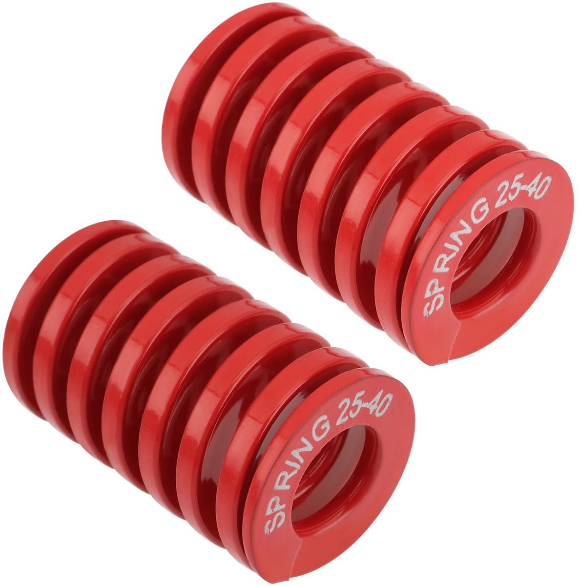 Dailygoods- Compressieveer 2x - Achterklepsteunveer - Compatibel met Tesla Model 3 2017-2020 - 65mn Staal - Rood - 40 x 25 mm - Steunveer