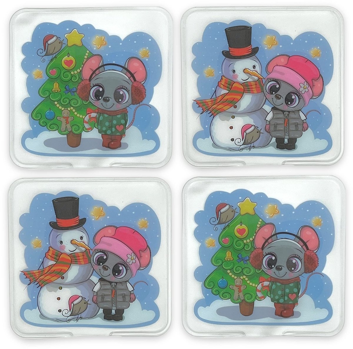 Dailygoods- Handwarmers Oplaadbaar - Herbruikbare Handwarmers - Set van 4 - Huidvriendelijke Kunststof Hoes - Tot 55 °C Warmte - Perfect voor Koude Dagen - Zakwarmers
