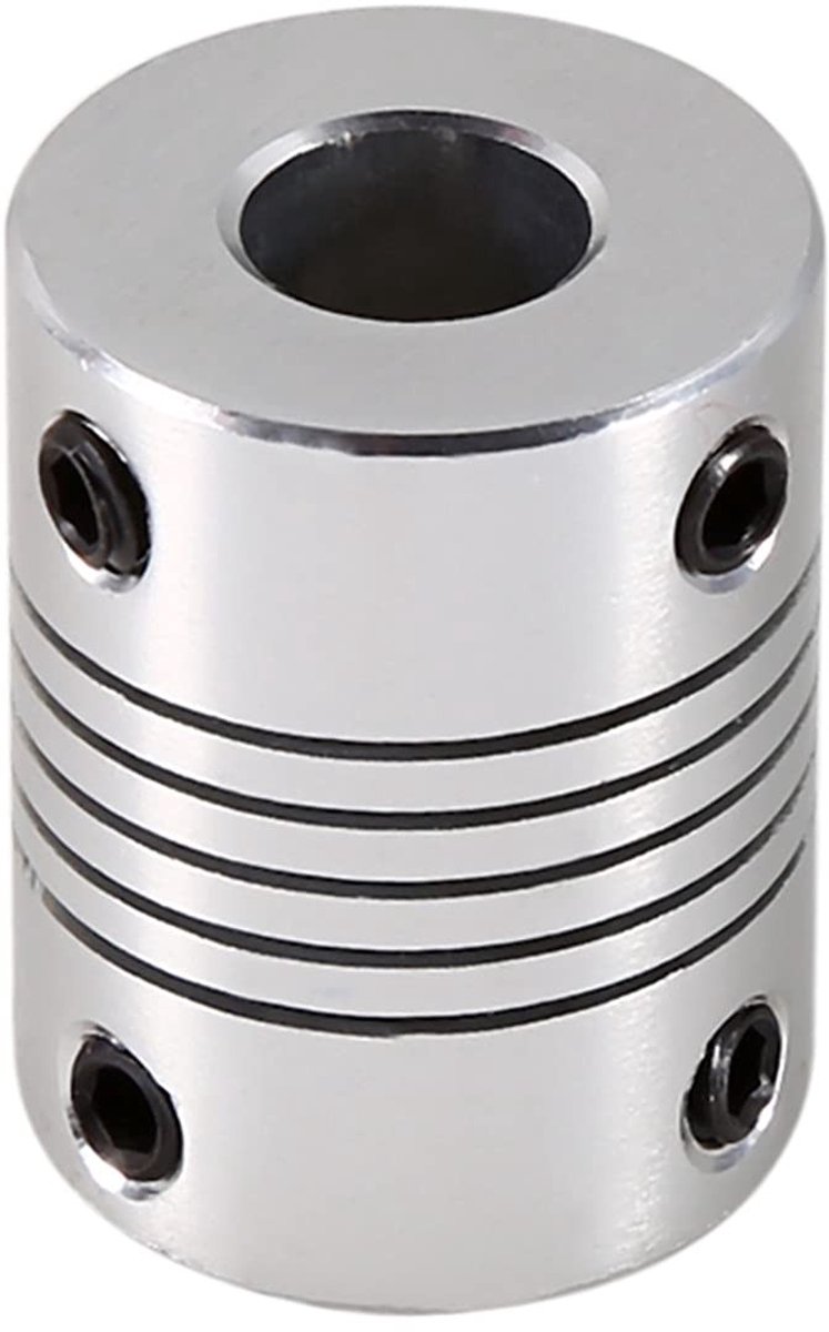 Dailygoods- Askoppeling 8 x 8 Mm - Flexibele Koppeling - CNC Stappenmotor - Aansluiting Assen - Hoge Flexibiliteit - Eenvoudige Installatie
