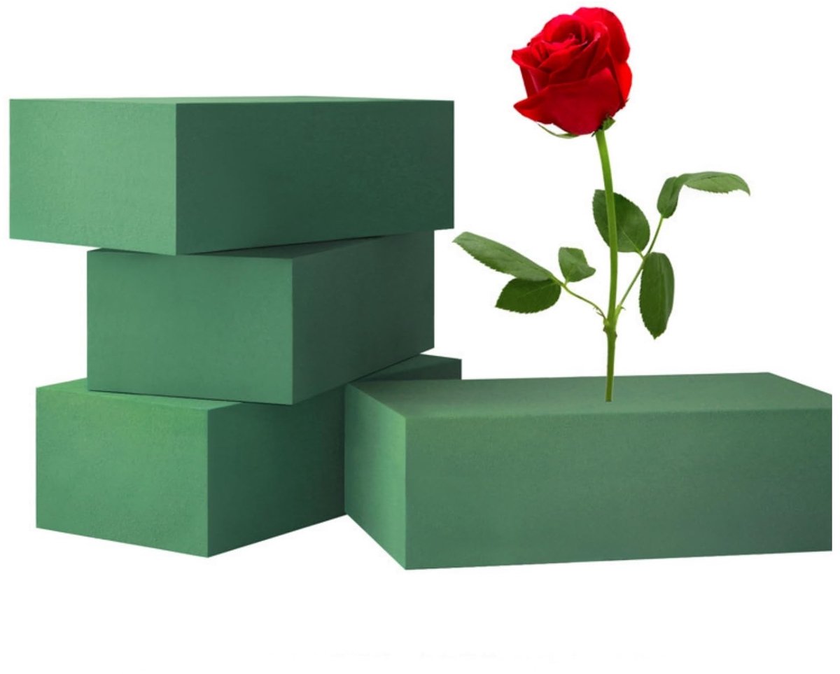 Dailygoods- Schuim Bloemschikken - Decoratief - Lichtgewicht - Ideaal voor Bloemstukken - 30.4 x 25.4 x 11.9 cm - Veelzijdig - Bloemschikschuim