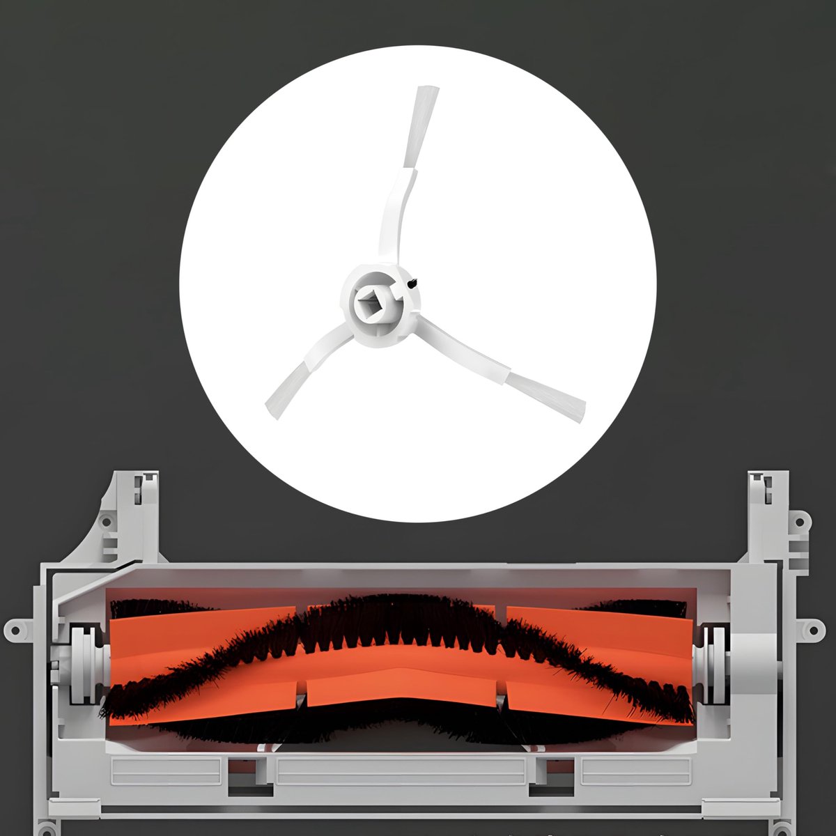 Dailygoods- Robotstofzuiger Accessoireset - Hoofdborstel - Zijborstels - HEPA-filter - Wasbaar Filter - Compatibel met Xiaomi Mi Robot - Stofzuigeraccessoires
