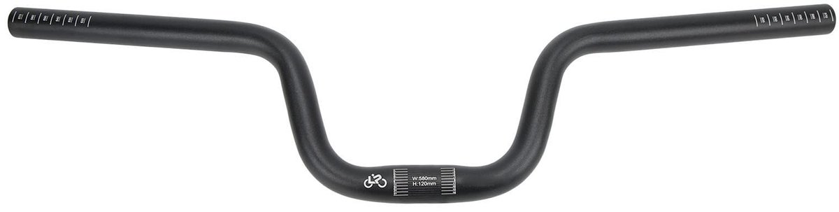 Dailygoods- Fiets Stuur Aluminium - Riser Stuur - Cruiser Stuur - Racefiets Stuur - MTB Stuur - Verstelbare Hoogte 25,4 mm - Fiets Stuurpen