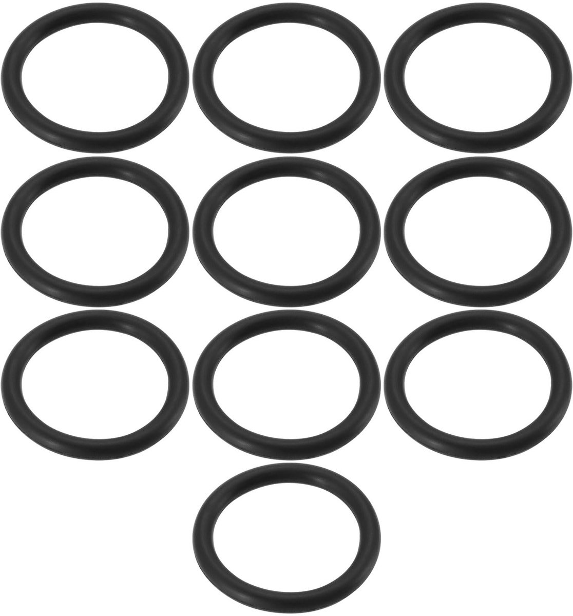 Dailygoods- Afdichtingspakking 10 Stuks - O-Ringen Rubber - Buitendiameter 32mm - Dikte 3,5mm - Slijtvast - Compatibel met Bestway/Intex - O-ring