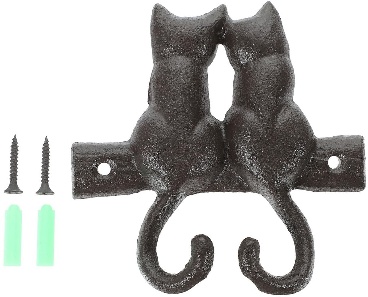 Dailygoods- Muurhaken Gietijzer Vintage - Wandhanger Dier - Decoratieve Haak - Handdoek Rack - Keuken/Badkamer - Stevig en Duurzaam - Wandhaak