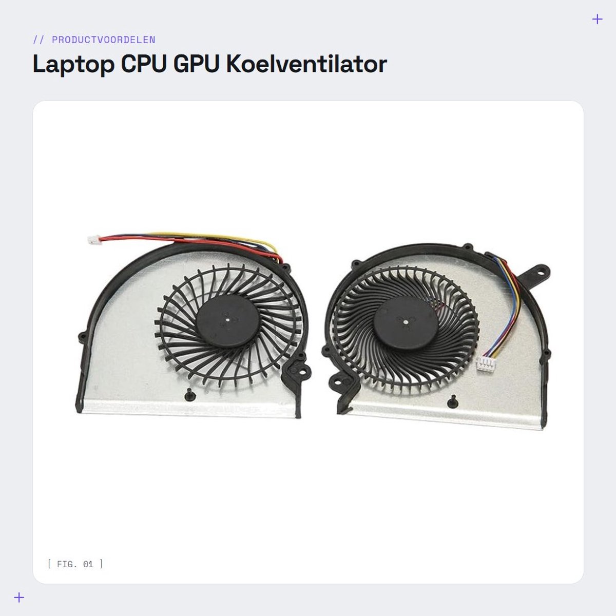 Dailygoods - Laptop CPU GPU Koelventilator - Koelventilator Laptop - Eenvoudige bediening - Lichtgewicht - Duurzaam materiaal - Ideaal voor 15 15...