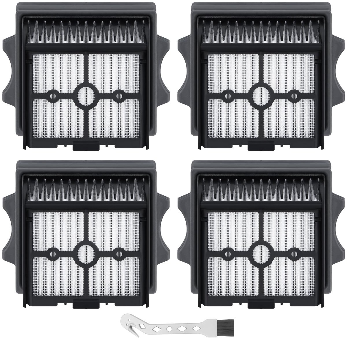 Dailygoods- HEPA Filters 4 Pack - Vervanging voor Tineco Floor One S6/S7/S9/S5 - Duurzaam - Milieuvriendelijk - Zeer efficiënte filter - Compatibel met meerdere modellen - Stofzuigerfilters