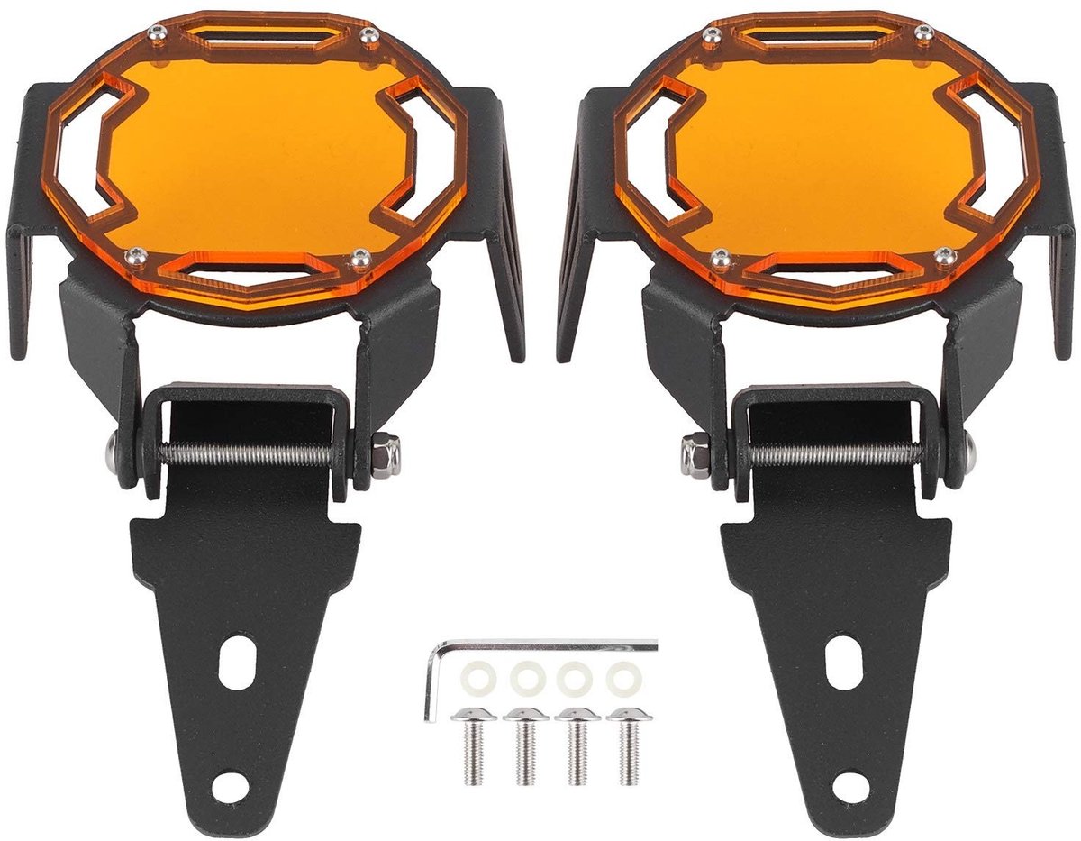 Dailygoods- Mistlamp Guard Beschermhoes - Premium Aluminium - Krasbestendig - Voor R1200GS/R1250GS Adventure LC - Inclusief Installatiehardware - Duurzaam - Lampbeschermer