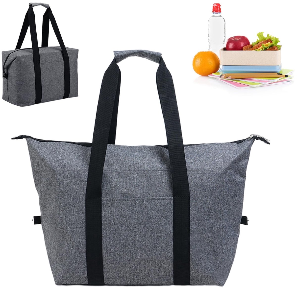 Dailygoods- Koeltas grote capaciteit - opvouwbaar - geïsoleerd - draagbaar - lunchtas - waterdicht - 20 liter - Koelbox
