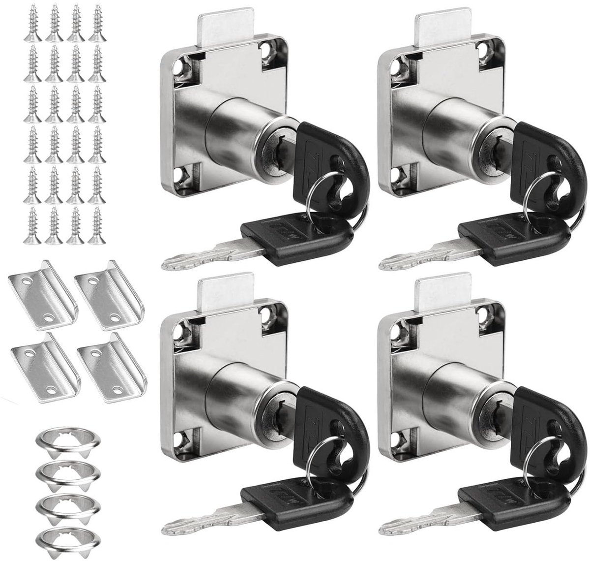 Dailygoods- Meubelslot 22 mm - Kastslot met Sleutel - Kastsloten - Meubelsloten Baby - Verhoogde Veiligheid - Zinklegering