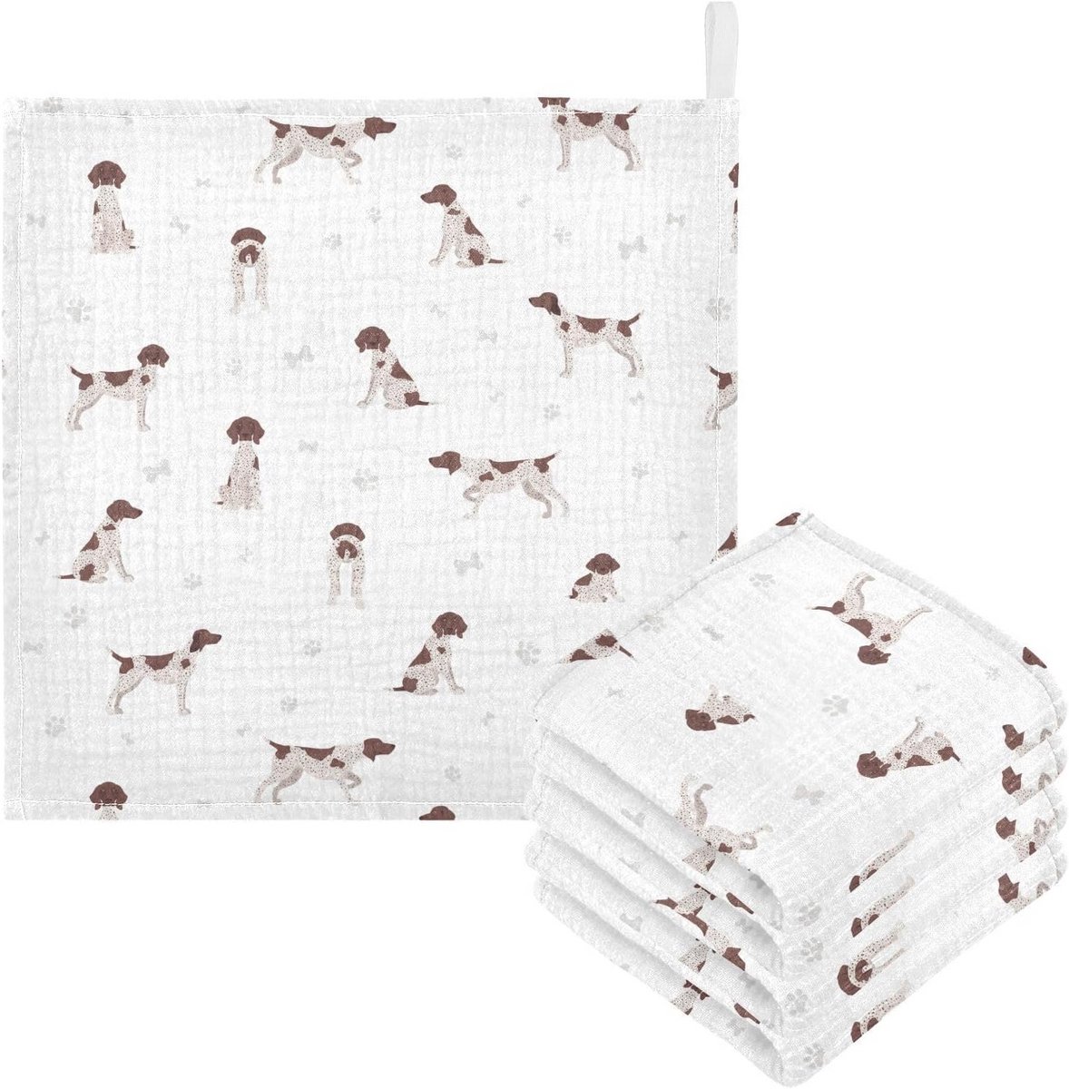 Baby washandjes - Mousseline doekjes - Baby verzorging - 100% biologisch katoen - 30x30 cm 3-pack - Zwart