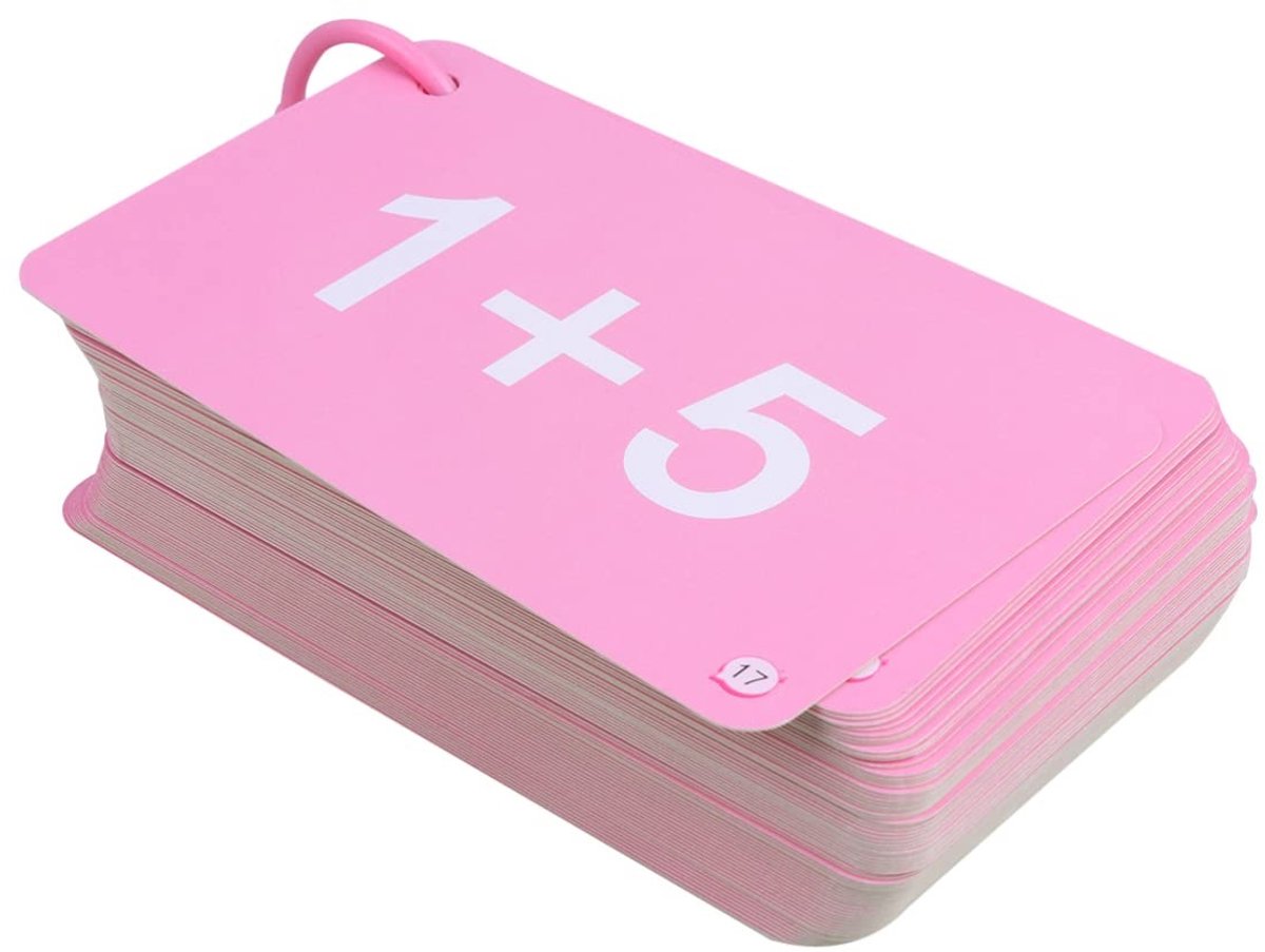 Dailygoods - Wiskunde Educatieve Kaarten - Kinderen 1-3 Klasse - Educatief Spel voor Vroeg Kinderonderwijs - Papier - Optellen Vermenigvuldigen Delen...