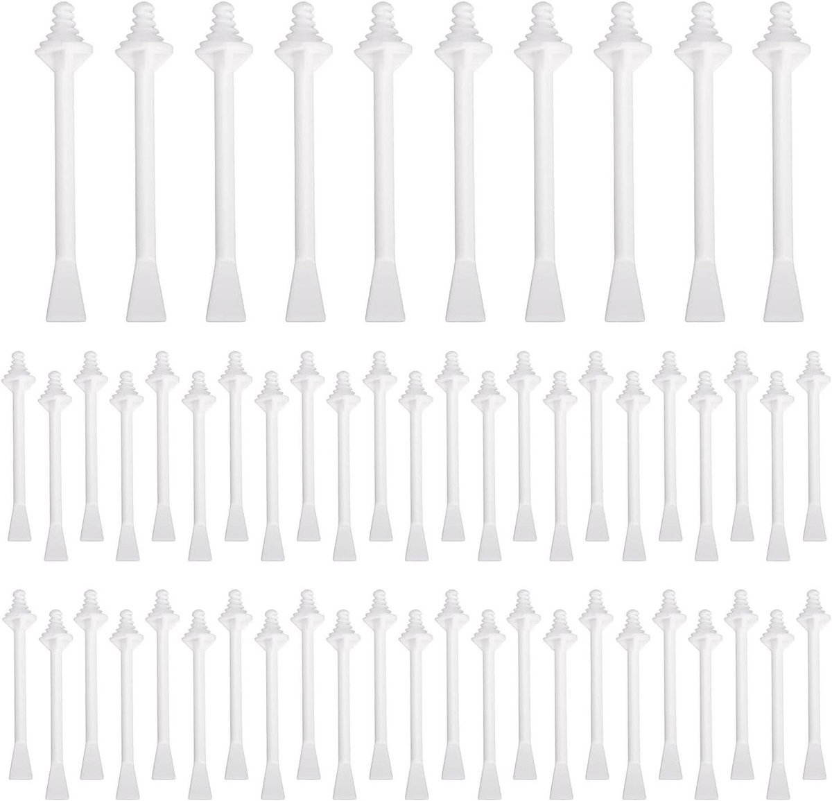 Ontharingssticks Neus - Wax Spatels - Gezichtshaar Verwijderen - Twee-in-één Design - 20 Stuks - Wit
