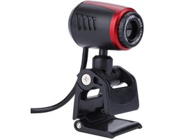 USB Webcam – Computer Camera – Videobellen – 360 Graden Instelbaar – HD Resolutie – Zwart