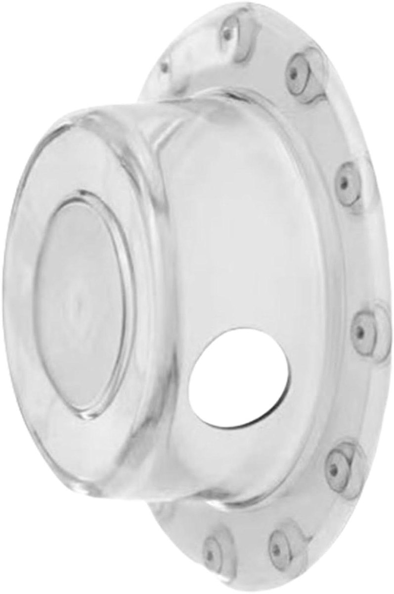 Overloopafdekking Badkuip - Bad Overloop Stopper - Voorkomt Overstroming - Met Zuignap - 10 cm Diameter - Transparant