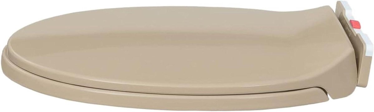 Toiletzitting met Demping - Toiletdeksel - Comfortabel Gebruik - Soft-close Functie - Standaard Formaat - Beige