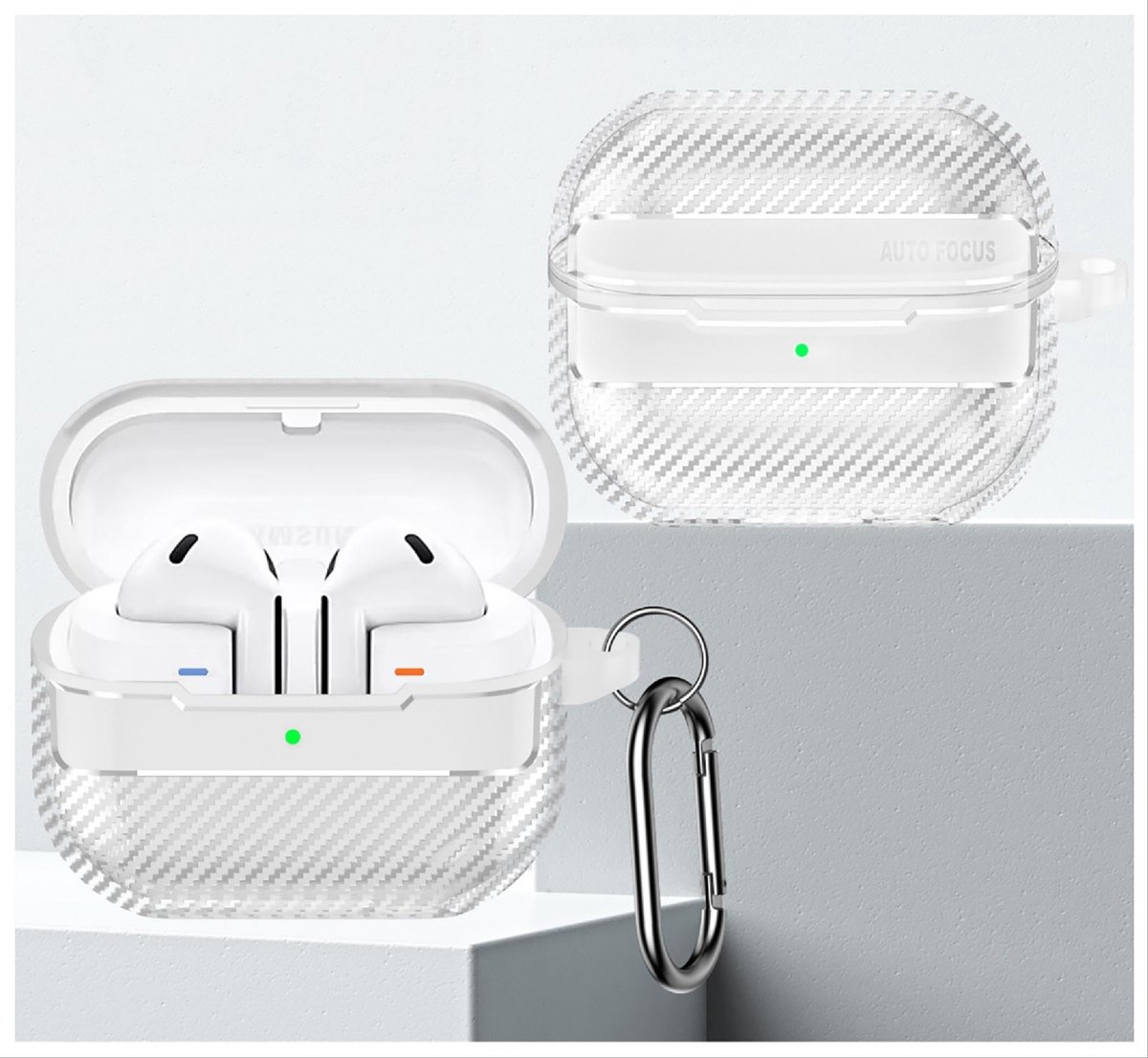 aladdien - Hoesje Samsung Galaxy Buds 3/3 Pro - Ultradun en Zacht - Transparant - Anti-val - TPU Hoes - Geschikt voor Oordopjes - Model 2024