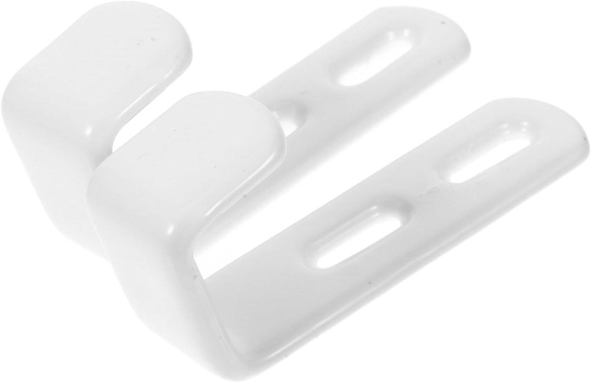 Stapelbedladder Haken - Ladderbeugels Muurbevestiging - Veilige Ladderbevestiging - Eenvoudig te Installeren - 8 x 3.5 x 2.5 cm - Wit