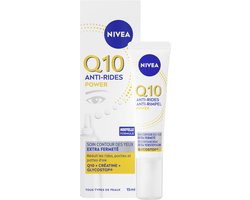 NIVEA Q10 POWER Oogcontourcrème - Alle huidtypen - Oogcrème met Q10 en creatine - Tegen Donkere Kringen en Wallen - Anti Rimpel Eye Cream - 15 ml