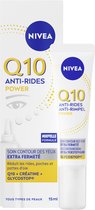 NIVEA Q10 POWER Oogcontourcrème - Alle huidtypen - Oogcrème met Q10 en creatine - Tegen Donkere Kringen en Wallen - Anti Rimpel Eye Cream - 15 ml
