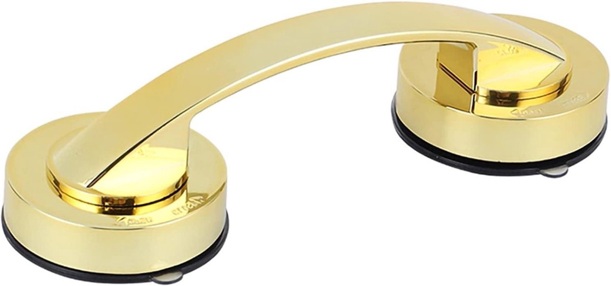 Zuigdouche Handgreep - Wandgreep Toilet - Veiligheid Thuis - Zonder Boren - 196 cm Lengte - Goud