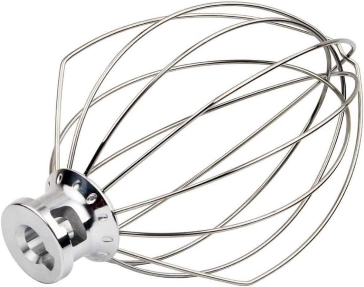 Draadgarde Mixer - Eiklopper Garde - Beslag Maken - Roestvrij Staal - 5QT - Zilver