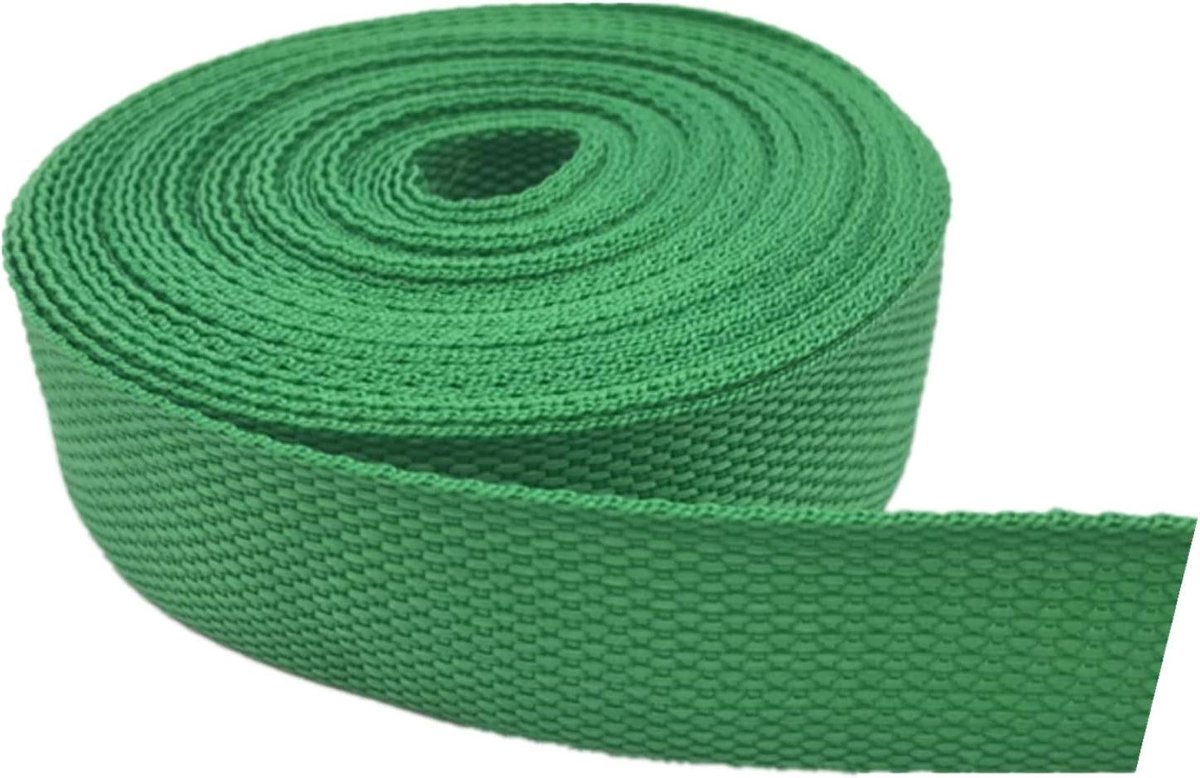 Polypropyleen Band - Webbing Band Nylon - Bagage Bevestigen - Hoge Treksterkte - 38 mm breed - Groen