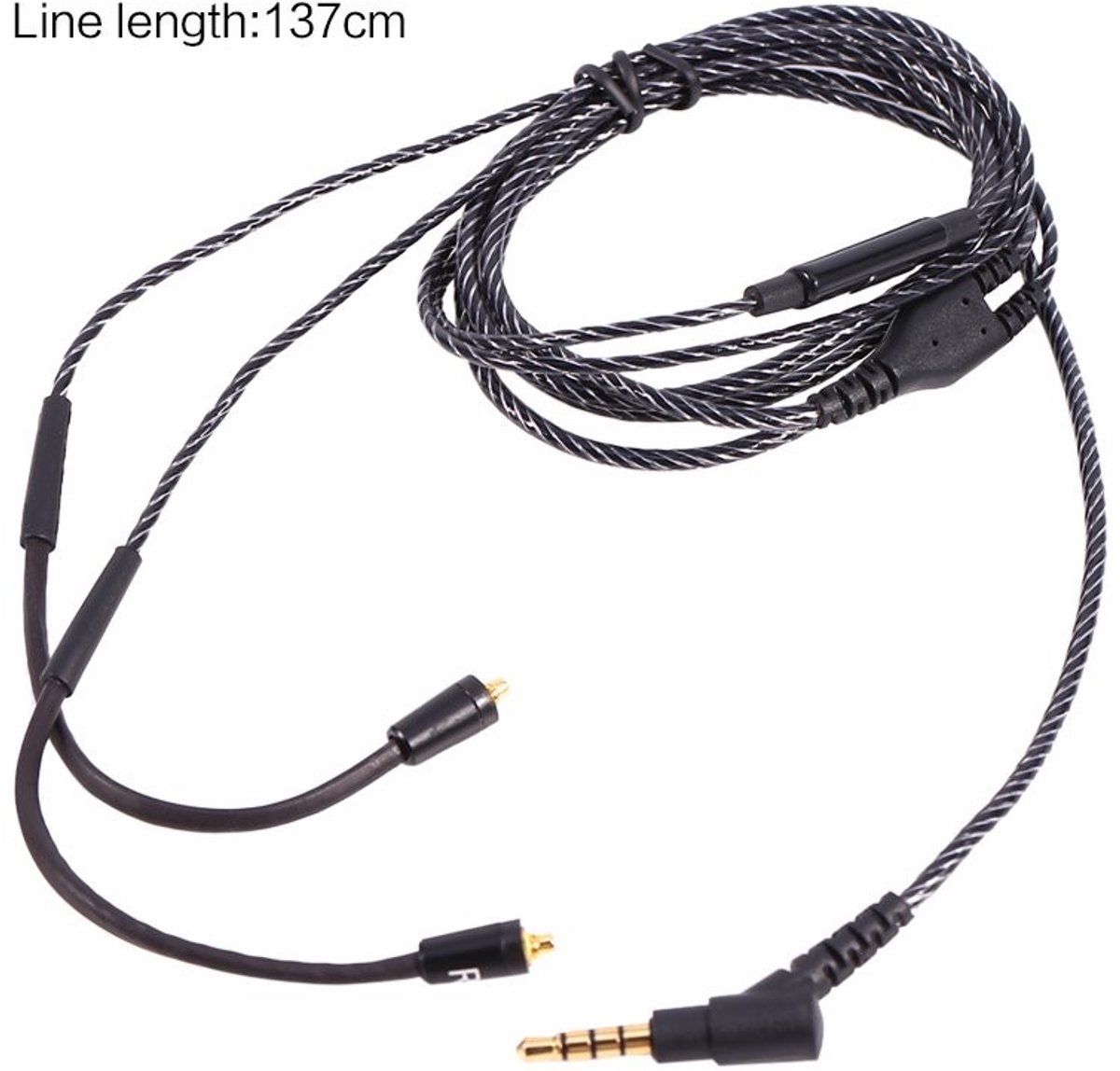 aladdien - Vervangende Audio Kabel - 3.5mm Jack - Geschikt voor SHURE Hoofdtelefoons - Hoogwaardige Geluidskwaliteit - Duurzaam en Flexibel - Ideaal...