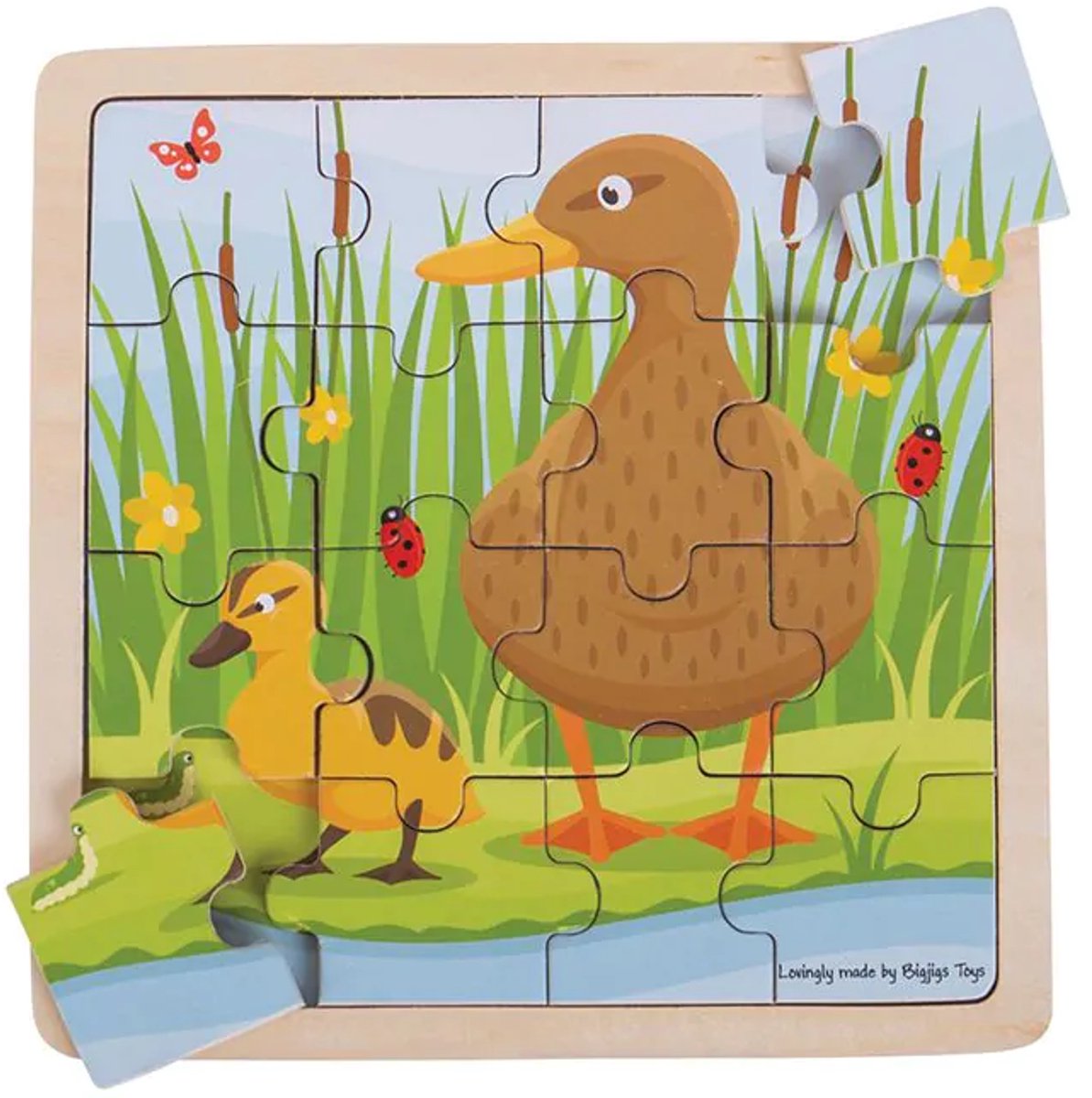 Bigjigs Eend en Eendje Puzzel.