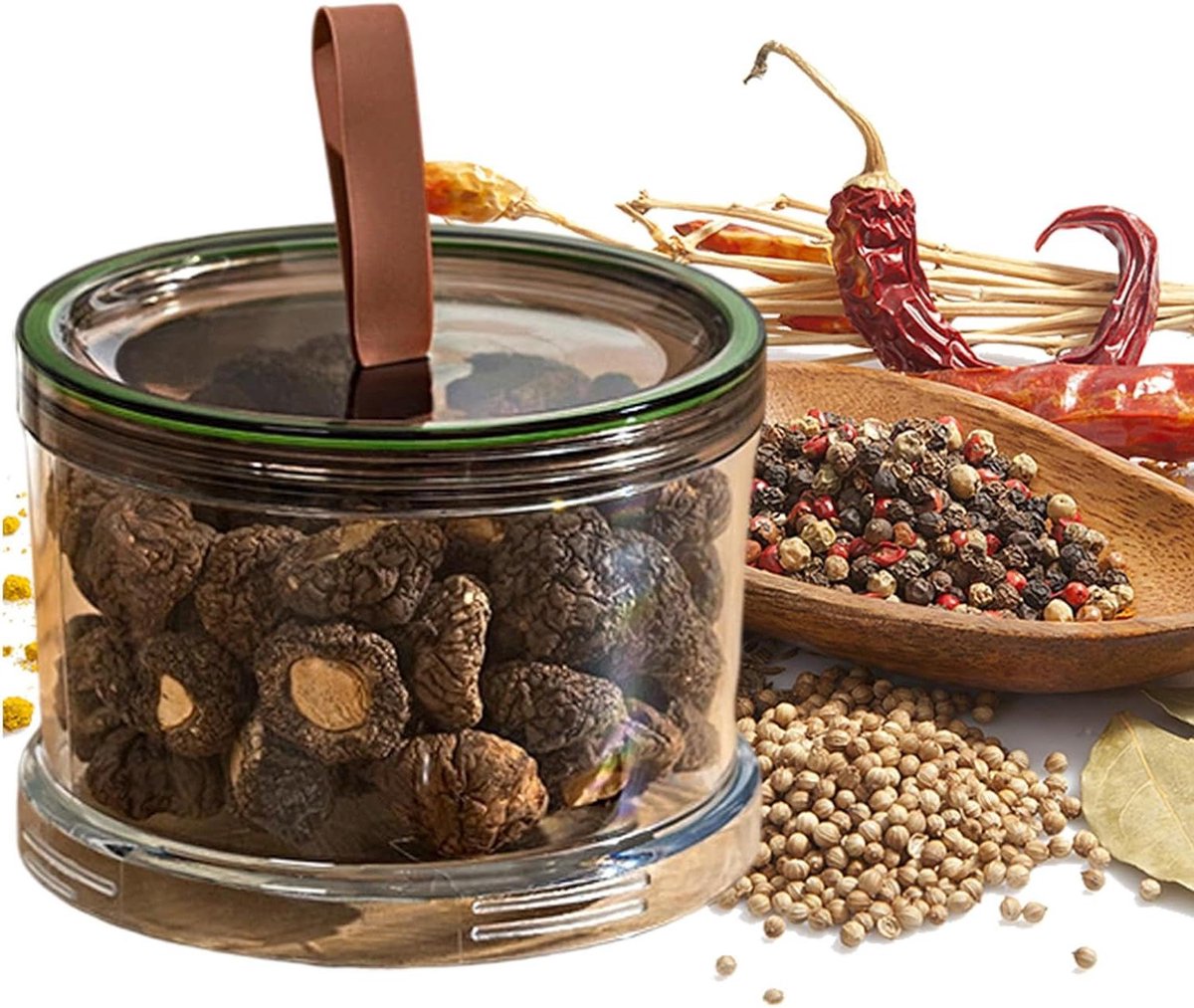Kruidenpotjes - Opbergflesjes - Keuken Ordenen - Luchtdichte Opslag - 450ml - Transparant