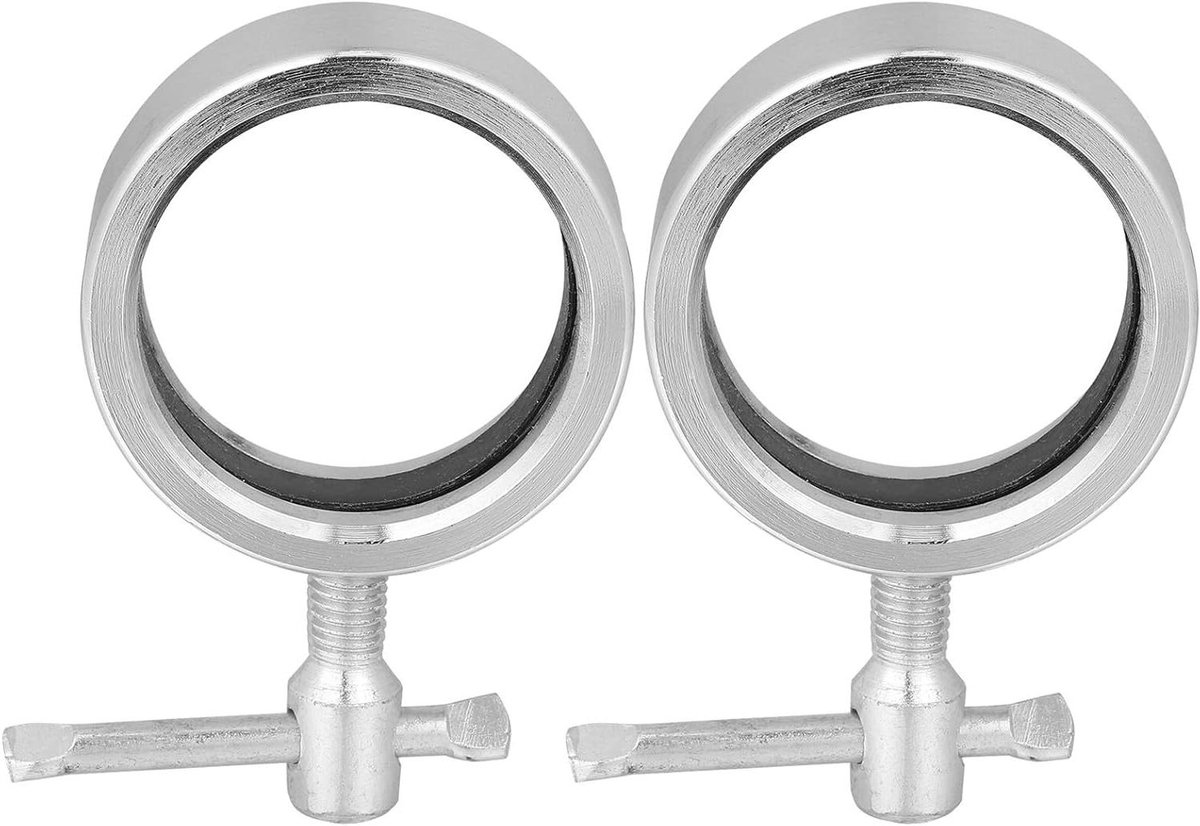 Barbell Clips - Gewichtsklemmen Halter - Krachttraining - Snelspanner - 10cm - Zilver