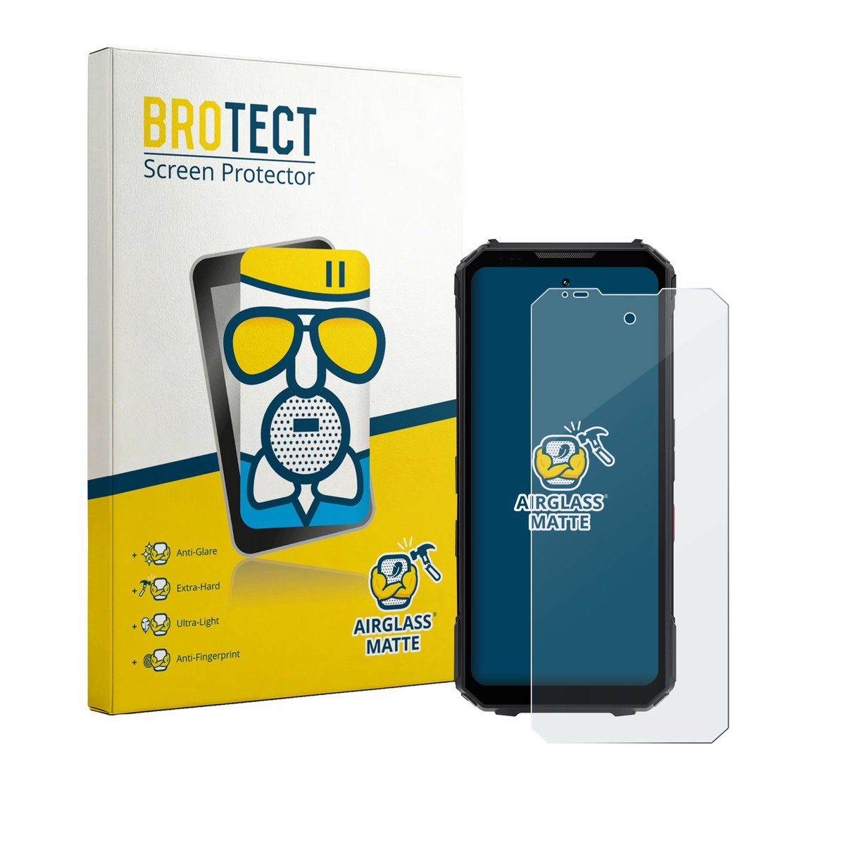BROTECT - Screenprotector voor Doogee V Max LR - Folie Beschermfolie Beschermglas matte