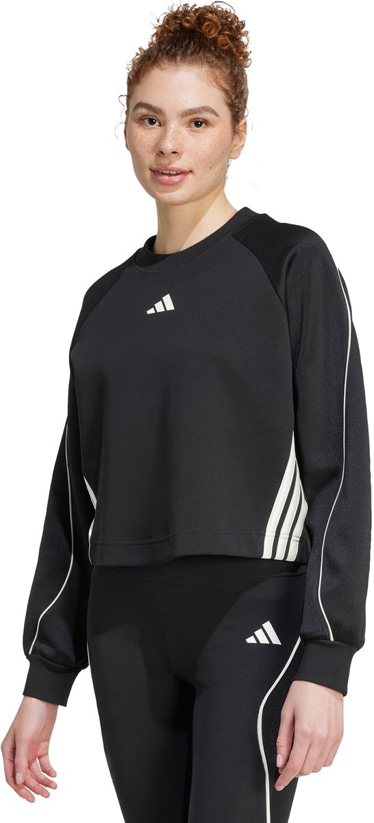 Adidas Sportswear Stadium 3-Stripes Sweatshirt Dames Zwart