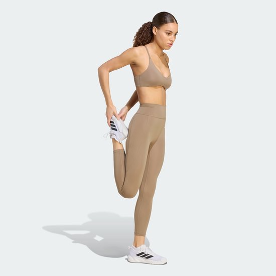 Adidas Performance Optimé Essentials No Front Rise Seam 7/8 Legging - Dames - Beige van adidas-performance — afbeelding 2