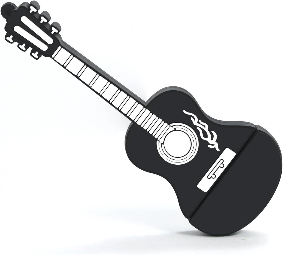 USB Flash Drive - Geheugenstick Thumb Drive - Bestanden Opslaan - Gitaar Vorm - 128 GB - Zwart