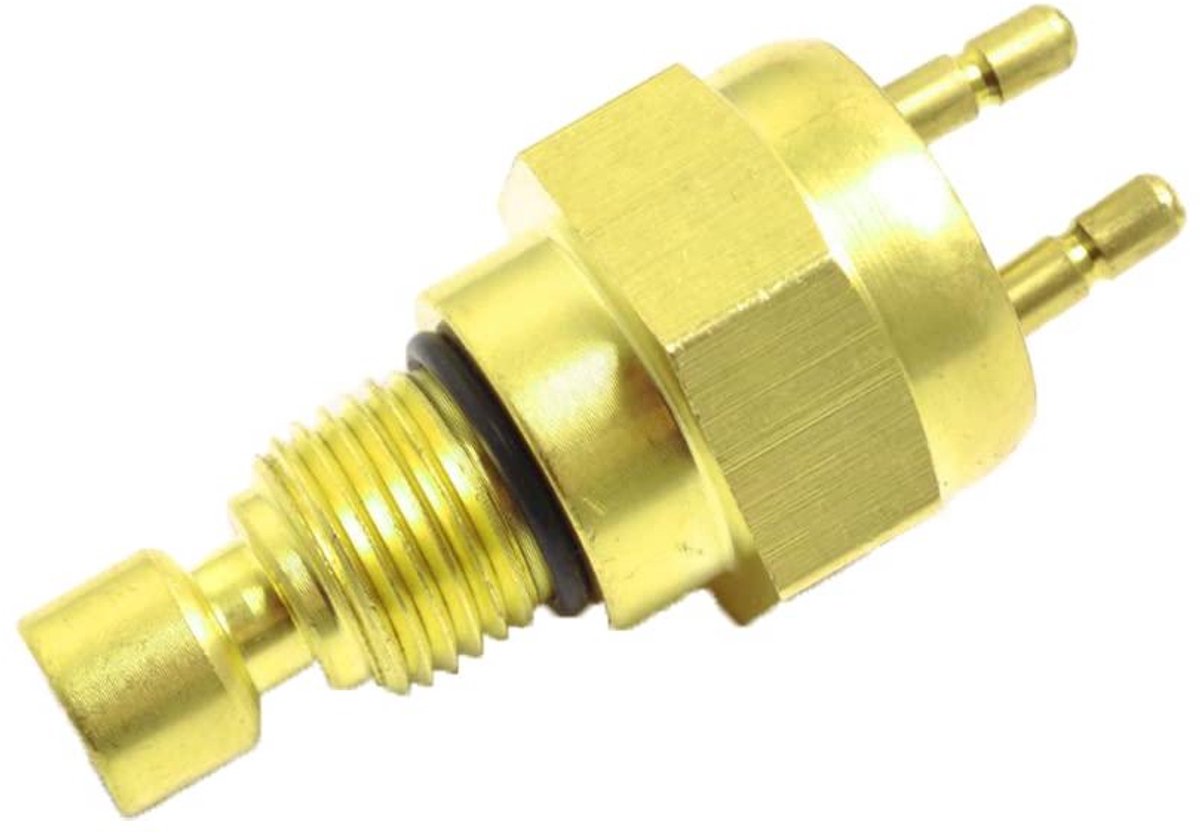 Motorfiets Ventilator Schakelaar - Temperatuursensor Koeling - Motor Koelcircuit - Duurzaam Kopermateriaal - M16 x 15 mm - Goud