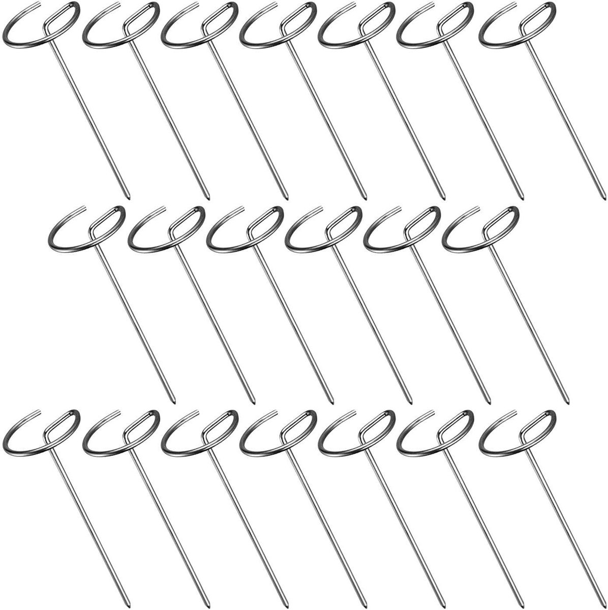 Airfryer Spiesjes - Kabob Spiesjes - Vertical Grillen - Grote Opening - 20 stuks - Zilver