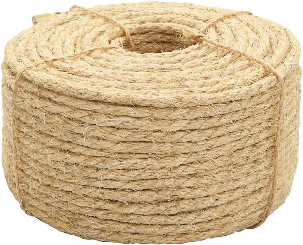 Sisal Touw - Knutseltouw Decoratief Touw - Haken en Knutselen - Milieuvriendelijk en Recyclebaar - 10 mm x 250 m
