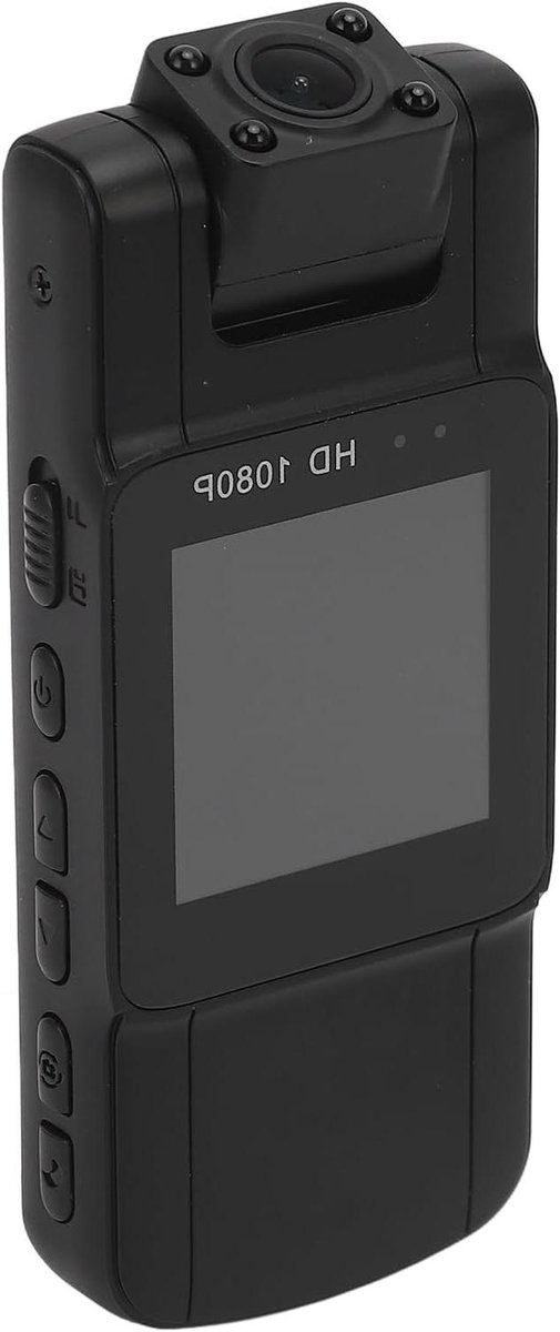 Draagbare Body Camera - Mini Camera Video Recorder - Opnemen Lezingen Vergaderingen - 180 Graden Rotatie Lens