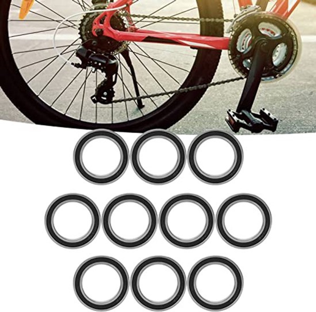 10 stks 6805-2RS Groefkogellagers Enkele Rij Kogellagers 25mm * 37mm * 7mm