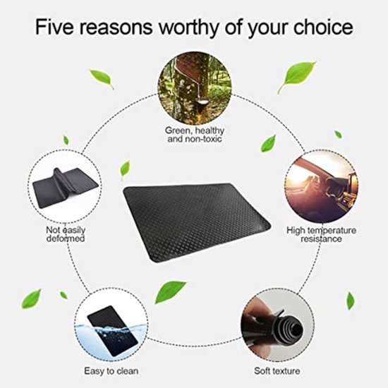 Antislipmat, autodashboard, kleefmat, pvc, mobiele telefoon, antislip, dashboardmat voor mobiele telefoon, zonnebril, sleutels, etc (stippen)