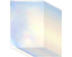 ® 20 vellen bedrukbare holografische stickers zelfklevend A4 Rainbow vinyl decalpapier waterdicht sneldrogend stickerpapier voor inkjet-/laserprinters (210 x 297 mm)