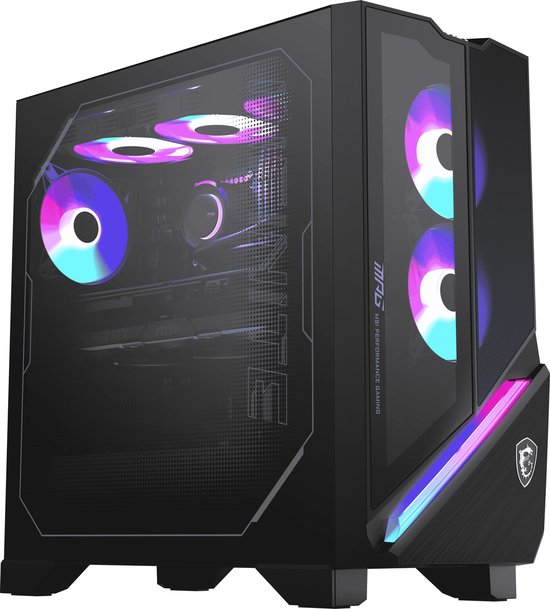 MSI MPG Infinite X3 AI 2NVR7-036EU Intel Core Ultra 7 265K 32 GB DDR5-SDRAM 1 TB SSD NVIDIA GeForce RTX 5070 Ti Windows 11 Home Desktop PC Zwart
