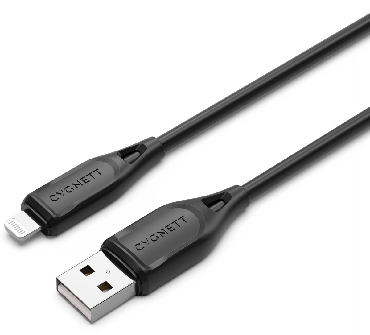 Cygnett USB-A naar Apple Lightning Kabel MFI 1 Meter - Zwart