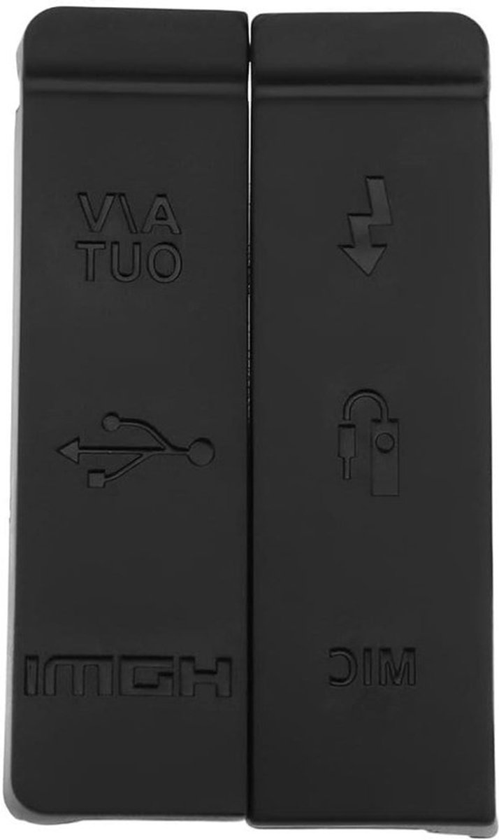 Camera USB Rubber Cap - Bescherming - Zwart - Stofdicht - Canon Camera - Zwart Model - 2 Stuks - Compatibel met Canon 5D Mark II 5D2